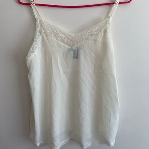 lacey white tank